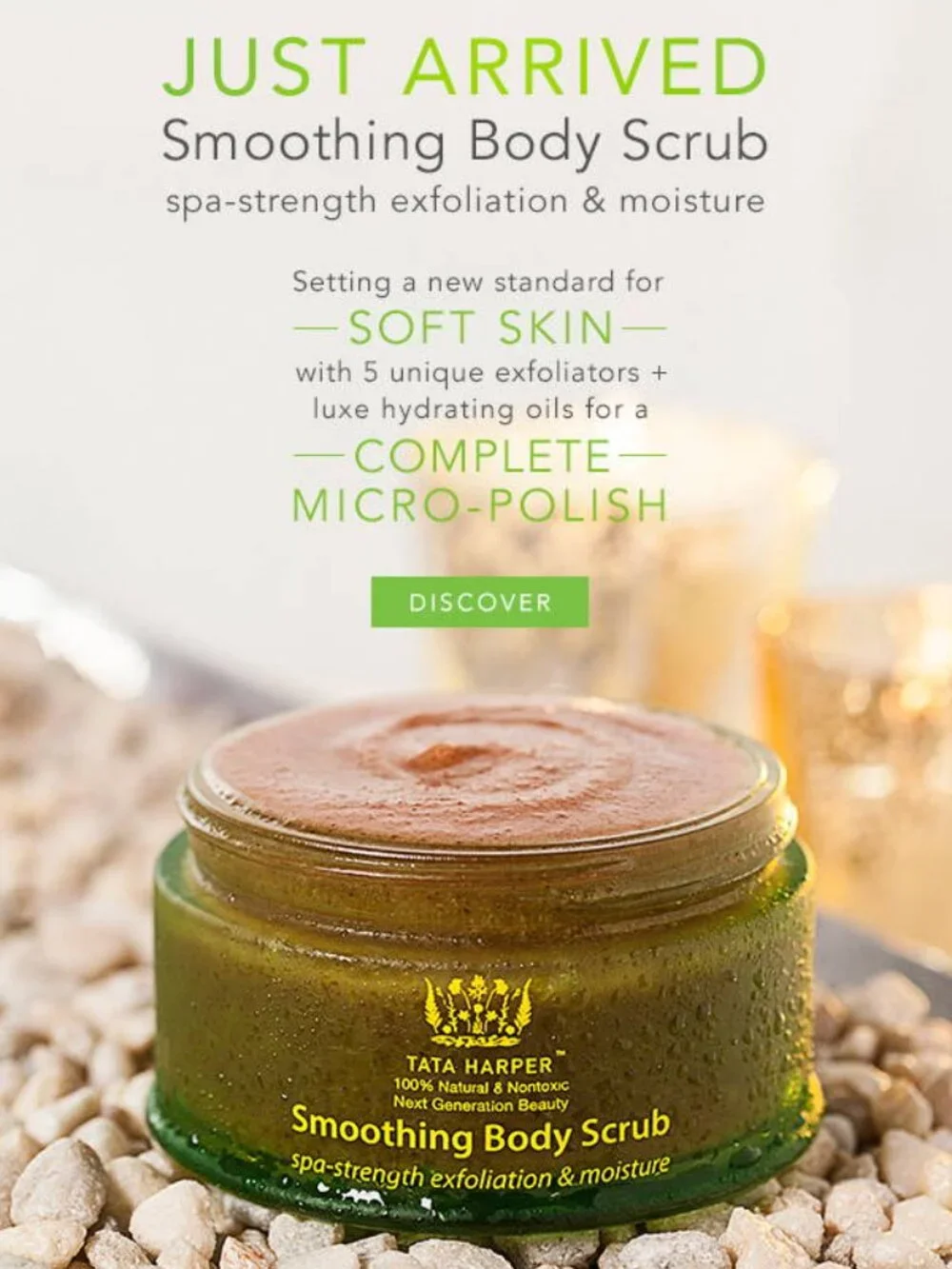 NEW in Box Tata Harper Smoothing Body Scrub FULL SIZE 6.7 oz